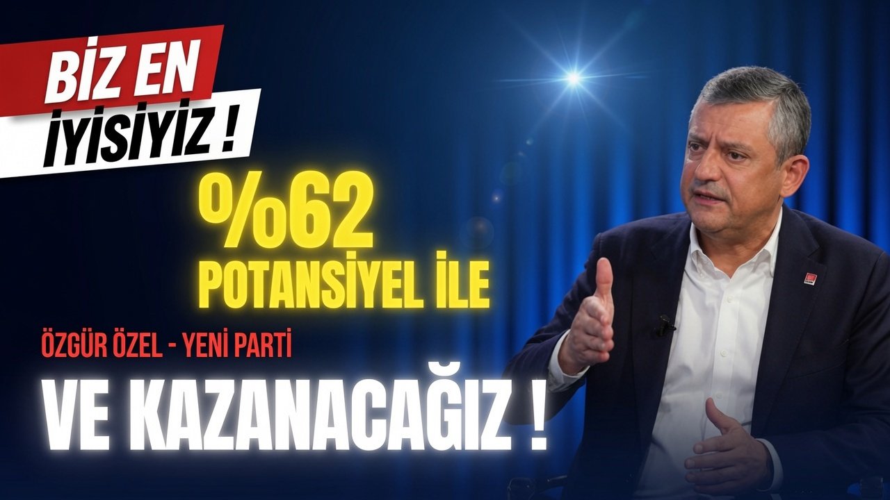 BIZ EN IYISIYIZ BEYLER 62 POTANSIYEL ILE GELIYORUZ VE BU IS BITECEK OZGUR OZEL ANKETI ONUNE KOYDU YENI TURKIYE YOLUNDA SANDIK GELIYOR