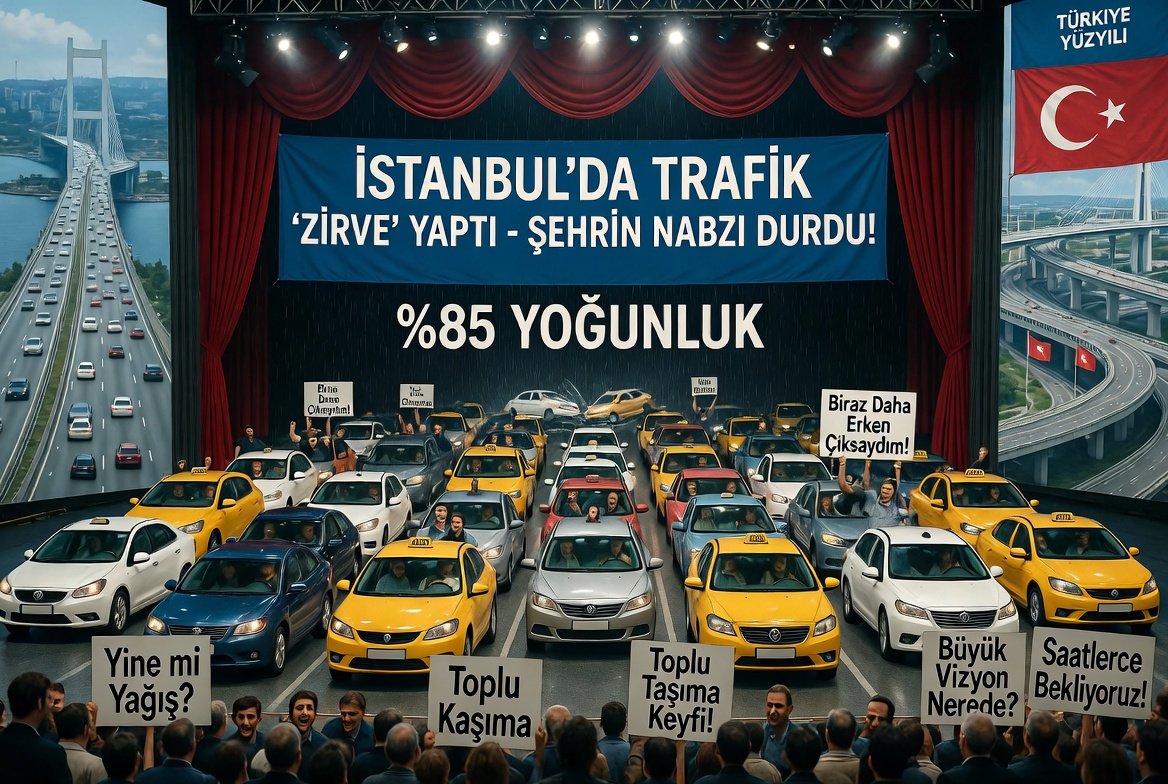 ISTANBUL TRAFIK YOGUNLUGU REKOR SEVIYE ULASIM CILESI COZUM BEKLENTISI