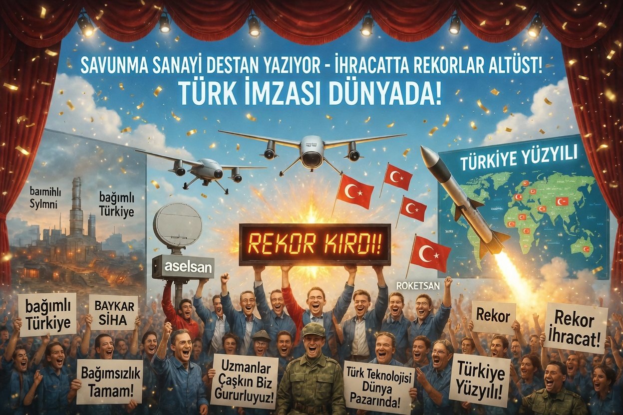 TURKIYE SAVUNMA SANAYII IHRACAT REKORU BAYKAR ASELSAN ROKETSAN KURESEL GUC